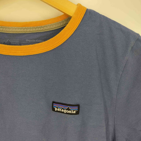 パタゴニア patagonia メキシコ製 オーガニックコットン ロゴパッチ リンガー Tシャツ レディース import:M