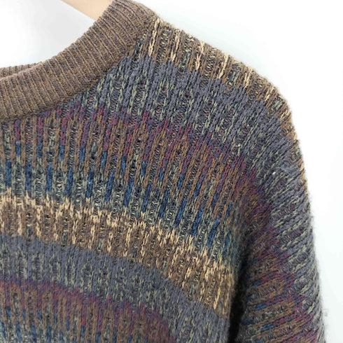 タウンクラフト TOWNCRAFT 総柄アクリルニット メンズ XL