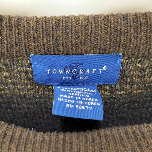 タウンクラフト TOWNCRAFT 総柄アクリルニット メンズ XL
