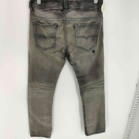 ディーゼル DIESEL Y2K ジップフライ ダメージ加工 スキニー ブラックデニム パンツ メンズ 27
