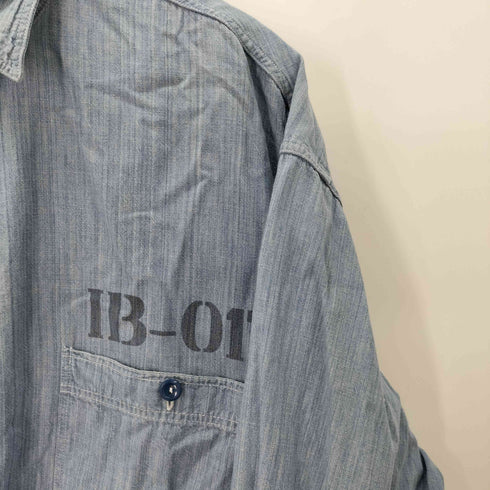 バズリクソンズ BUZZ RICKSONS BEAMS別注 シャンブレーシャツ メンズ import:XL