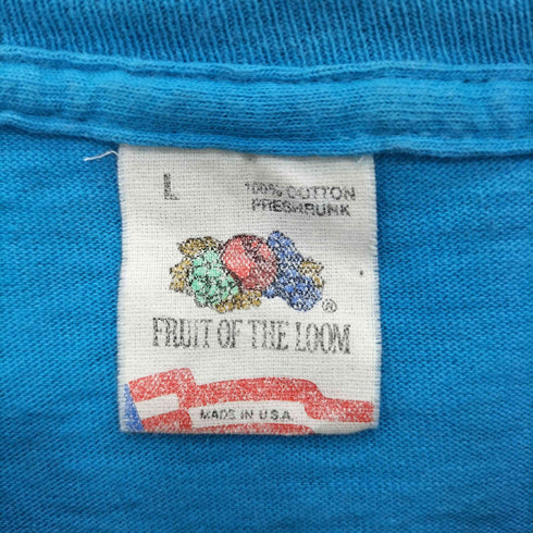 フルーツオブザルーム FRUIT OF THE LOOM 80-90s USA製 S/Sシングルステッチ プリントTシャツ メンズ import:L