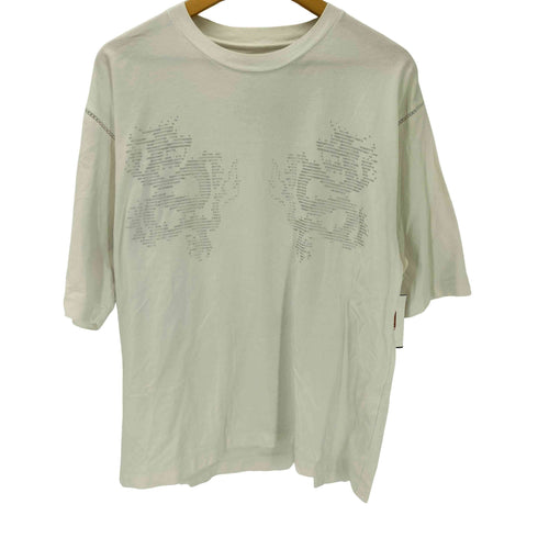 フミトガンリュウ FUMITOGANRYU プリント クルーネック S/S Tシャツ メンズ JPN:2