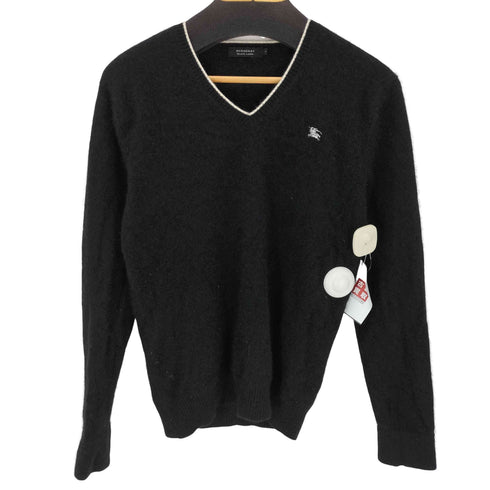 バーバリーブラックレーベル BURBERRY BLACK LABEL カシミヤ100% Vネックニット メンズ 2