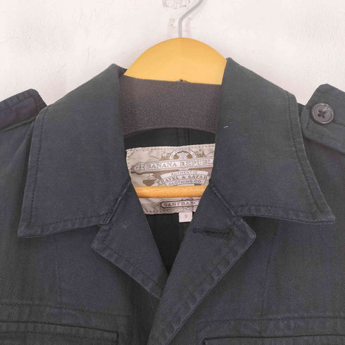 バナナリパブリック BANANA REPUBLIC 80-90S ヘリンボーン ミリタリーデザイン ジャケット メンズ S