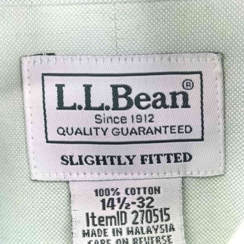 エルエルビーン L.L.Bean コットン L/S BDシャツ メンズ 14 1/2