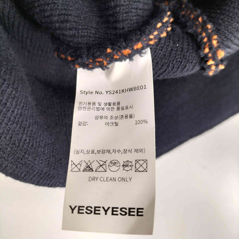 YESEY YESEE 総柄 ビーニー ニットキャップ メンズ