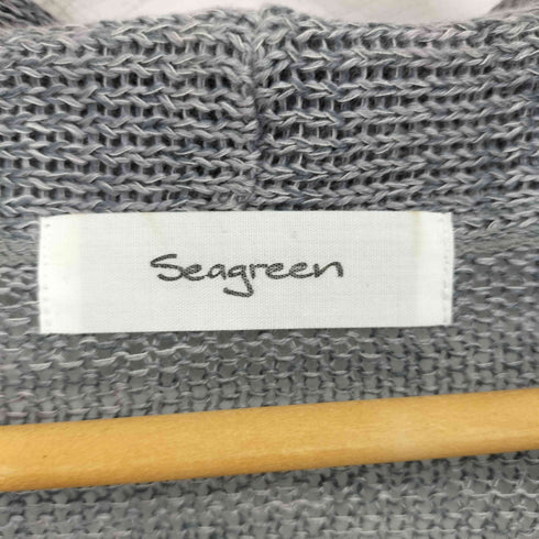 シーグリーン seagreen グラデーション リネンカーディガン メンズ 01