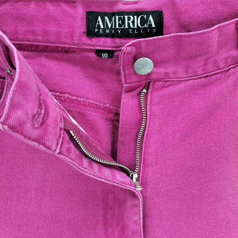 ペリーエリス PERRY ELLIS AMERICA コットンテーパードパンツ レディース 10