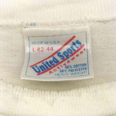 ユナイテッドスポーツ UNITED SPORTS 90s USA製 XEROX 企業 ボロ クルーネックスウェット メンズ import:L