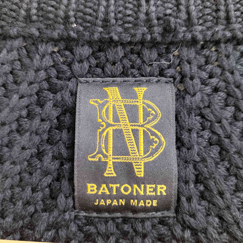 バトナー BATONER SIGNATURE CREWNE 片畦クルーネックニット メンズ JPN:1