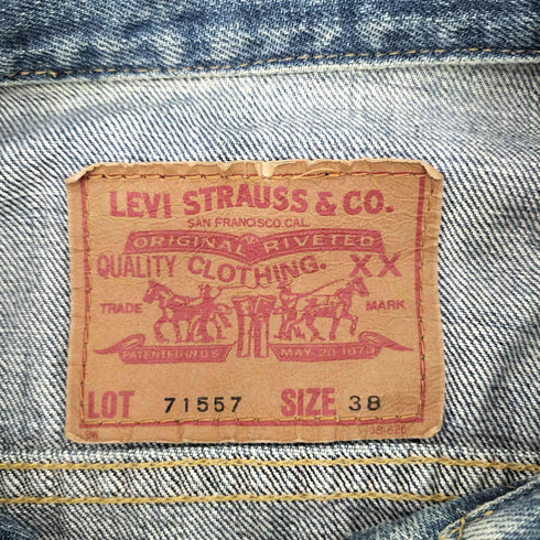 リーバイス Levis 71557 ボタン裏J02 3rd型 BIG E デニムトラッカージャケット メンズ 38
