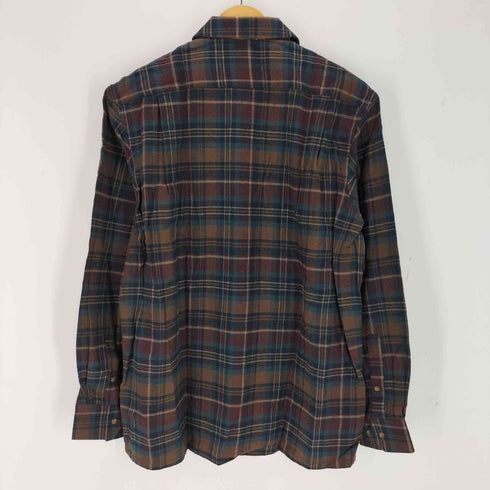 フェアファクス FAIRFAX チェック柄 L/S 開襟シャツ メンズ JPN:L