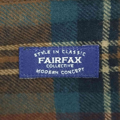 フェアファクス FAIRFAX チェック柄 L/S 開襟シャツ メンズ JPN:L