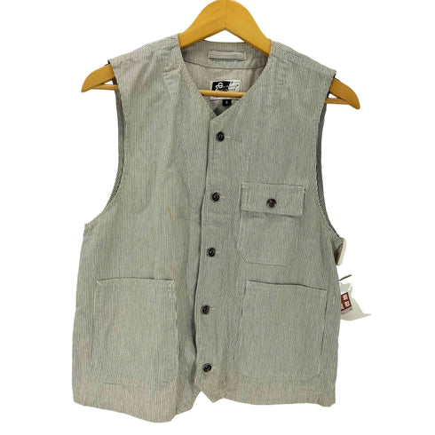 エンジニアードガーメンツ Engineered Garments USA製 旧タグ Stripe Work Vest メンズ JPN:S