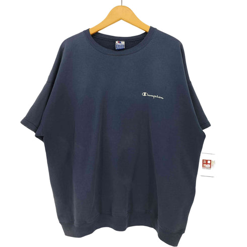 チャンピオン Champion 90s メキシコ製 青刺繍タグ ワンポイント S/S スウェット 半袖 ボロ メンズ import:XL