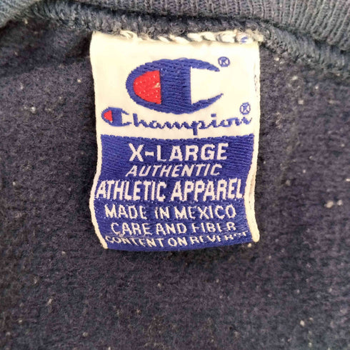 チャンピオン Champion 90s メキシコ製 青刺繍タグ ワンポイント S/S スウェット 半袖 ボロ メンズ import:XL