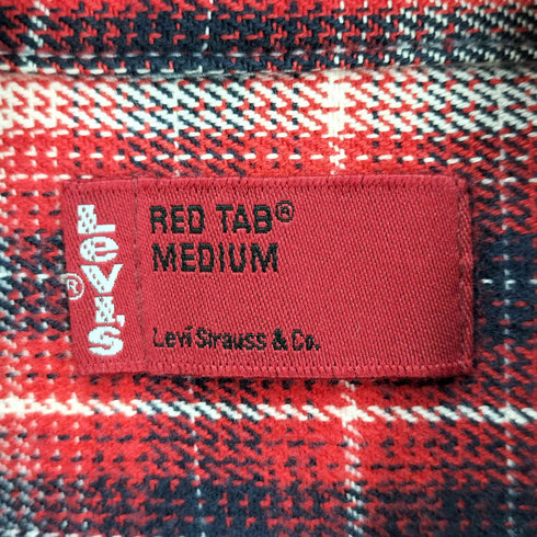 リーバイス Levis RED TAB 00S マドラスチェック フラップポケット レギュラーカラー フランネルシャツ メンズ import:M