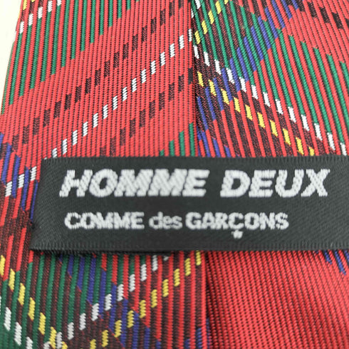 コムデギャルソンオムドゥ COMME des GARCONS HOMME DEUX チェック柄ネクタイ メンズ