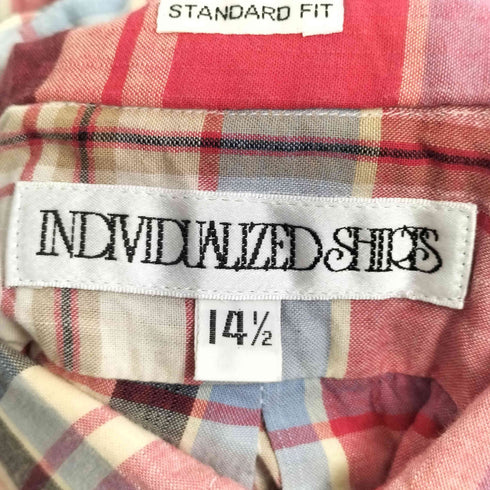 インディヴィジュアライズドシャツ individualized shirts USA製 ボタンダウン プルオーバーシャツ メンズ 14 1/2