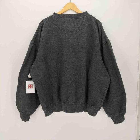 トライマウンテン TRI-MOUNTAIN 90s ワンポイント ヘンリーネック リブニット スウェット メンズ import:XL