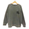 ステューシー Stussy 90s 紺タグ ワンポイント ガーメントダイ ラグラン クルーネックスウェット 染み込みプリント メンズ import:L