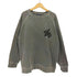 ステューシー Stussy 90s 紺タグ ワンポイント ガーメントダイ ラグラン クルーネックスウェット 染み込みプリント メンズ import:L