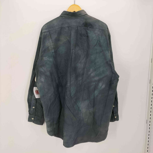 ラルフローレン RALPH LAUREN 90s BIG SHIRT ポニー刺繍 タイダイ染め ボタンダウンシャツ メンズ import:L