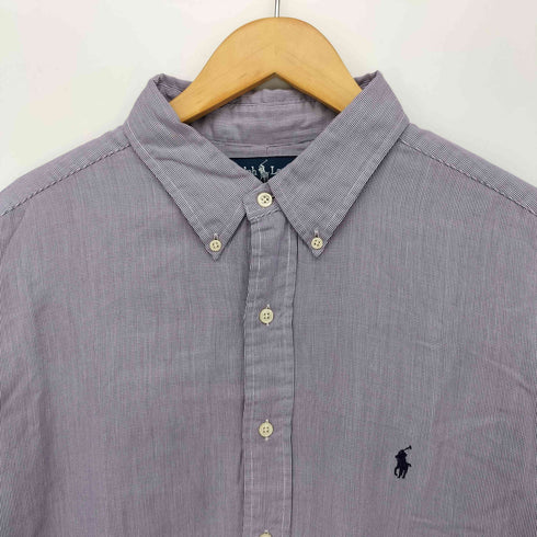 ラルフローレン RALPH LAUREN 90s YARMOUTH ポニー刺繍 ボタンダウンシャツ メンズ 17 1/2 - 34
