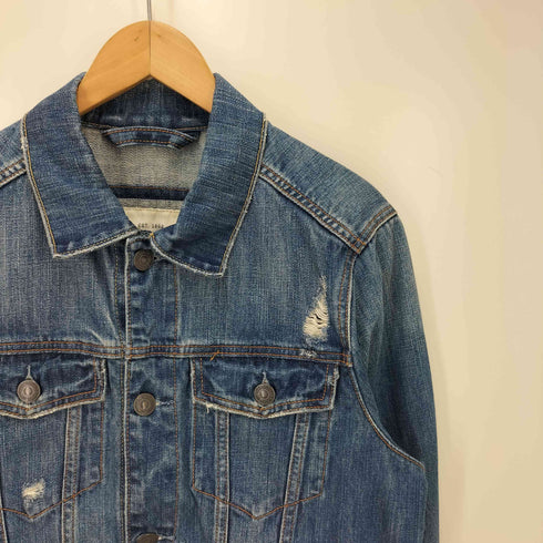 アバクロンビーアンドフィッチ Abercrombie & Fitch ダメージ加工 3rd デニムジャケット メンズ JPN:M