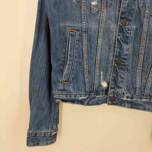 アバクロンビーアンドフィッチ Abercrombie & Fitch ダメージ加工 3rd デニムジャケット メンズ JPN:M