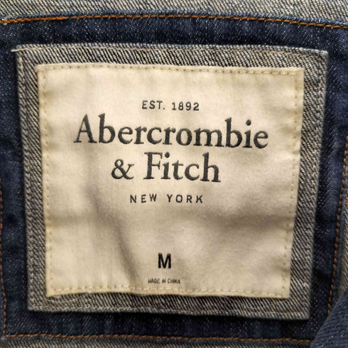 アバクロンビーアンドフィッチ Abercrombie & Fitch ダメージ加工 3rd デニムジャケット メンズ JPN:M
