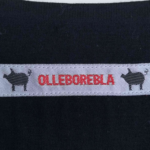 アルベロベロ OLLEBOREBLA オレボレブラ ブタさん スマイル ハンカチ アップリケ スキッパー カットソー レディース