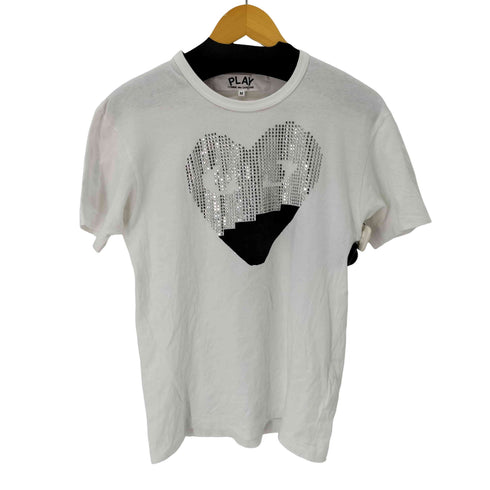 プレイコムデギャルソン PLAY COMME des GARCONS ラインストーン Tシャツ メンズ JPN:M