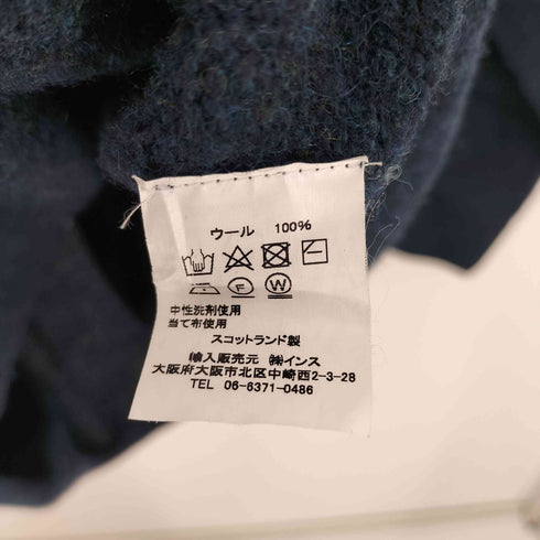 Nor’easterly スコットランド製 メランジ ウールニット メンズ 40