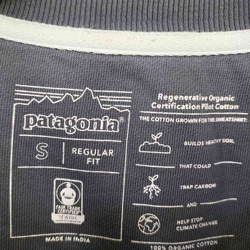 パタゴニア patagonia ロゴパッチ オーガニックコットン クルーネック スウェット レディース import:S
