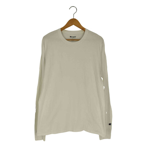 チャンピオン Champion 袖ロゴワッペン クルーネック ロングスリーブ Tシャツ メンズ import:L