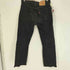 リーバイス Levis 00S USA製 505 ボタン裏512刻印 REGULAR FIT カットオフ テーパード デニムパンツ ブラックデニム 02年製 メンズ W32L30