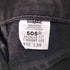 リーバイス Levis 00S USA製 505 ボタン裏512刻印 REGULAR FIT カットオフ テーパード デニムパンツ ブラックデニム 02年製 メンズ W32L30