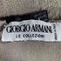 ジョルジオアルマーニ Giorgio Armani ウールレーヨン ボーダー フリンジストール メンズ