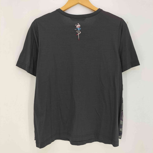 アルベロベロ OLLEBOREBLA オレボレブラ ブタさん バレリーナ レースレイヤード 半袖 Tシャツ レディース