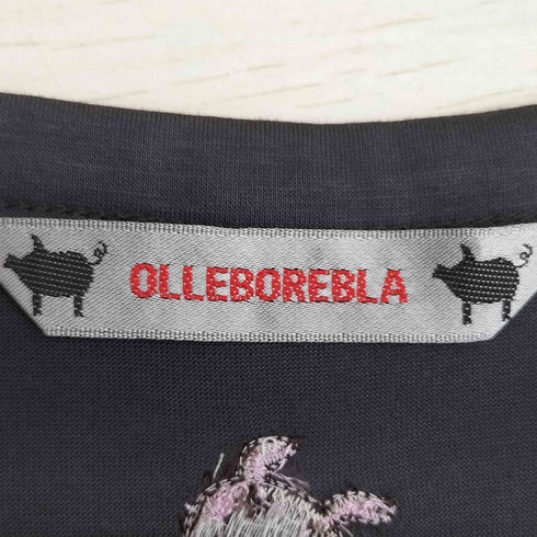 アルベロベロ OLLEBOREBLA オレボレブラ ブタさん バレリーナ レースレイヤード 半袖 Tシャツ レディース