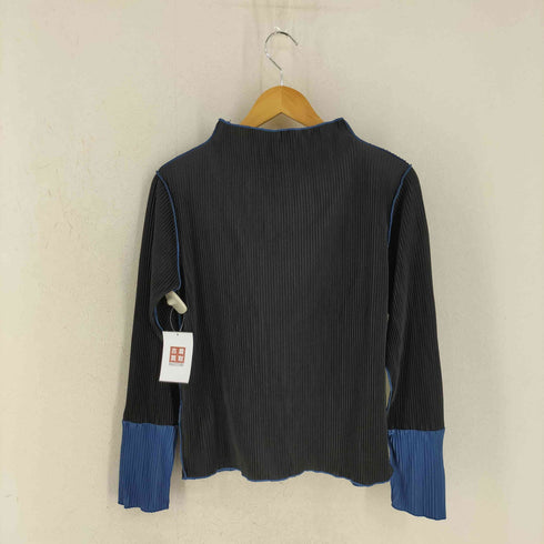 メルロー merlot プリーツ ボトルネック カットソー レディース FREE