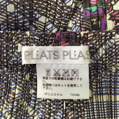 プリーツプリーズイッセイミヤケ PLEATS PLEASE ISSEY MIYAKE トランプ柄 総柄プリーツスカート レディース 2