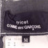 トリココムデギャルソン tricot COMME des GARCONS AD2014 15SS レース転写デザインリネンフレアスカート レディース M