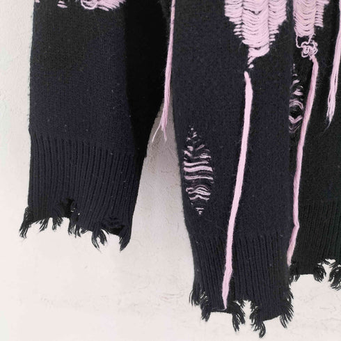 NIHAOHAO Butterfly destroyeddamage cardigan レディース import:M