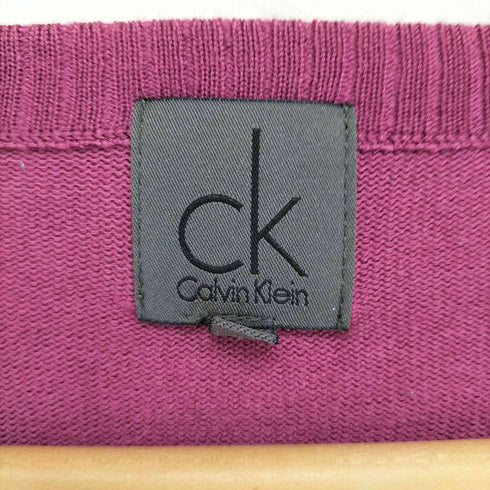 シーケーカルバンクライン ck Calvin Klein アーガイルVネックニット メンズ L