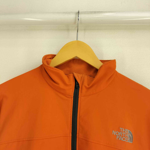 ザノースフェイス THE NORTH FACE ナイロン混 ポリ ソフトシェル ジップアップ ジャケット メンズ import:L