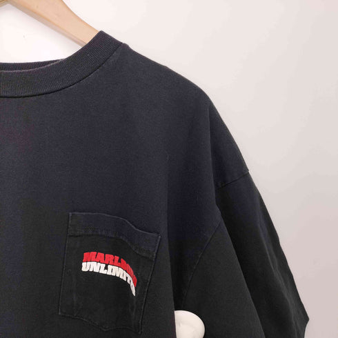 マルボロ Marlboro 90S USA製 リザード シングルステッチ 両面プリント ショートスリーブポケットTシャツ メンズ import:XL