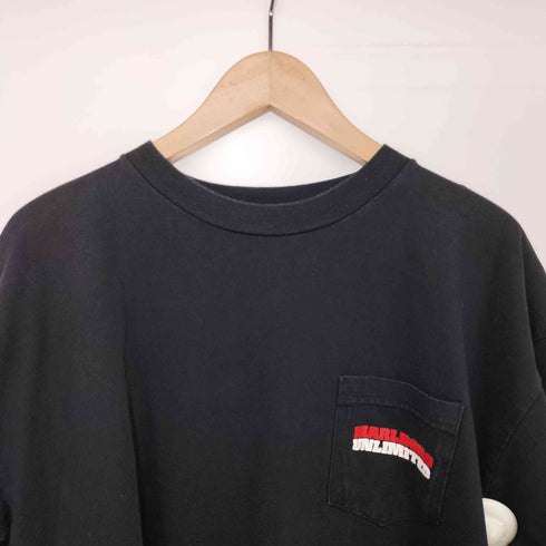 マルボロ Marlboro 90S USA製 リザード シングルステッチ 両面プリント ショートスリーブポケットTシャツ メンズ import:XL